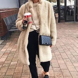 H&M logg Teddy coat